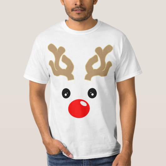 Baby Boy Rudolph Reindeer T-shirt (Voorkant)