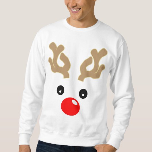 Baby Boy Rudolph Reindeer Trui (Voorkant)