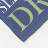 Baby Boy Rules Blue Fleece Deken (Hoek)