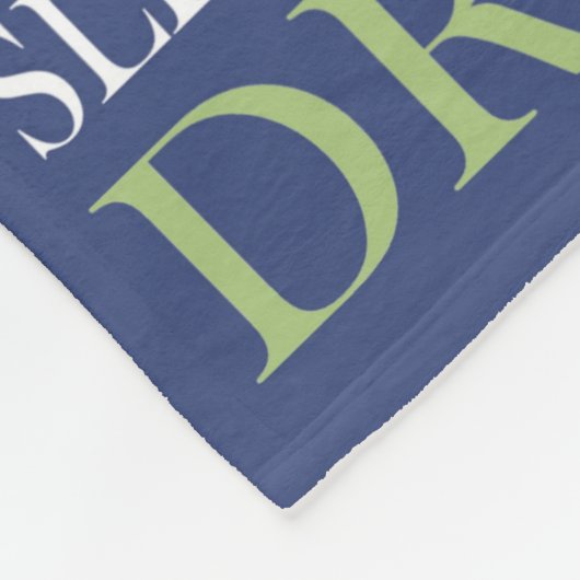 Baby Boy Rules Blue Fleece Deken (Hoek)