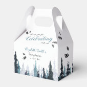 Baby boy Rustisch avontuur babydouche Bedankdoosjes (Achterkant)