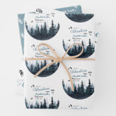 Baby boy Rustisch avontuur babydouche Inpakpapier Vel (In situ)