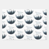 Baby boy Rustisch avontuur babydouche Inpakpapier Vel (Voorkant)