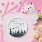 Baby boy Rustisch avontuur babydouche Papieren Bordje (Feest)