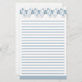 Baby Boy Safety Pin Briefpapier (Voorkant / Achterkant)