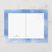 Baby Boy Sailor | Schattige blauw nautisch Baby sh Uitnodiging Briefkaart (Achterkant)