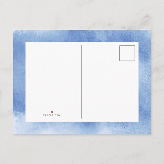 Baby Boy Sailor | Schattige blauw nautisch Baby sh Uitnodiging Briefkaart (Achterkant)