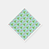 Baby Boy Santa Outfit Kerstboom Patroon Servet (Hoek)