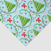 Baby Boy Santa Outfit Kerstboom Patroon Tissuepapier (Detail)