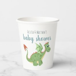 Baby Boy Schattige Magical Green Dragon Baby showe Papieren Bekers