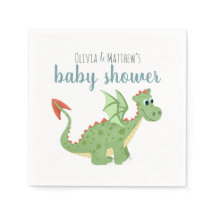 Baby Boy Schattige Magical Green Dragon Baby showe