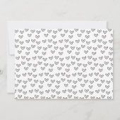 Baby Boy Script Harten Foto geboorteaankondiging Aankondiging (Achterkant)