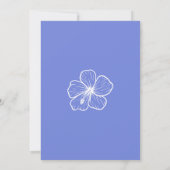 Baby Boy, Script Quote Tropical Floral Baby shower Kaart (Achterkant)