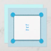 Baby Boy Shower aankondiging leeg (Voorkant / Achterkant)