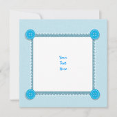 Baby Boy Shower aankondiging leeg (Voorkant)