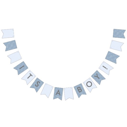 Baby Boy Shower Beauful Country Party Vlaggetjes (Alle)