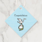 Baby Boy Shower Bedankjes Labels (Voorkant)