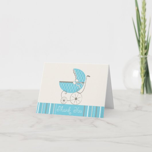 Baby Boy Shower Bedankt kaart (Voorkant)