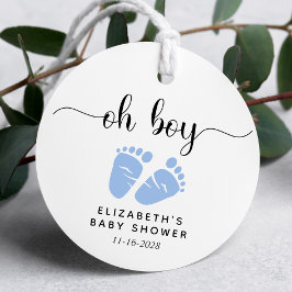 Baby Boy Shower Blue Feet Bedankjes Labels
