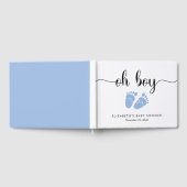 Baby Boy Shower Blue Feet Gastenboek (Volledig)