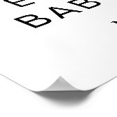 Baby Boy Shower Blue Feet Welcome Sign Poster (Hoek)