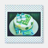 Baby Boy Shower Cake Magneet (Voorkant)