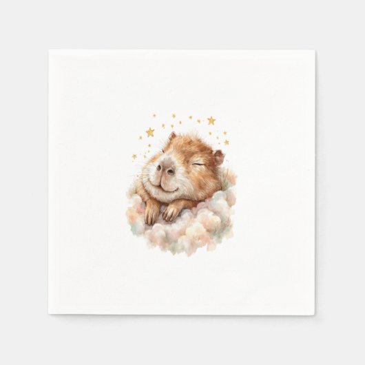Baby Boy Shower • Capybara Design Servet (Voorkant)