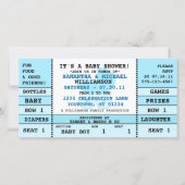 Baby Boy Shower Concert Ticket Invitation Kaart (Voorkant)