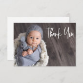 Baby Boy Shower Cute Custom Modern Bedankkaart (Voorkant / Achterkant)