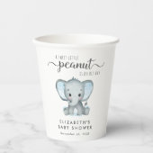 Baby Boy Shower Cute Elephant Papieren Bekers (Voorkant)