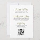 Baby Boy Shower Dinosaur All in One Kaart (Achterkant)