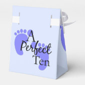 Baby Boy Shower Favor Box Bedankdoosjes (Achterkant)