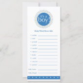 Baby boy Shower Games-blauw (Voorkant)
