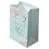 Baby Boy Shower Gift Bag Medium Cadeauzakje (Voorkant Gekanteld)