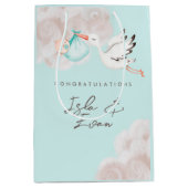 Baby Boy Shower Gift Bag Medium Cadeauzakje (Voorkant)