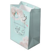 Baby Boy Shower Gift Bag Medium Cadeauzakje (Achterkant Gekanteld)