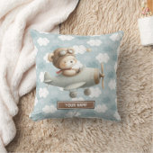 Baby Boy Shower Gift Idee Teddy Bear Piloot Kussen (Deken)