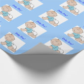 Baby Boy Shower Gift Wrap Cadeaupapier (Hoek)