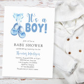 Baby Boy Shower Het is een Boy Blue Kaart