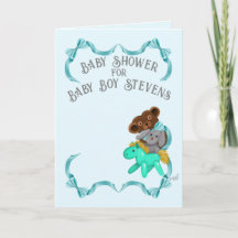 Baby Boy Shower Invitation Kaart
