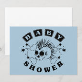 Baby Boy Shower Invite Kaart (Voorkant / Achterkant)