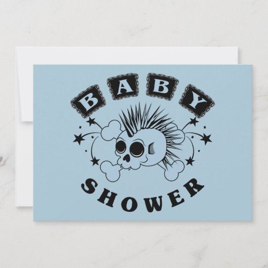 Baby Boy Shower Invite Kaart (Voorkant)