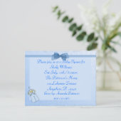 Baby Boy Shower Invite Kaart (Staand voorkant)