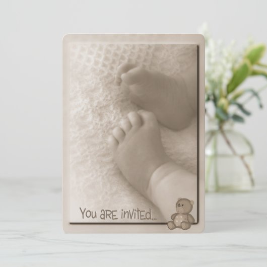 Baby Boy Shower Kaart (Staand voorkant)