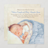  Baby Boy Shower Kaart (Voorkant / Achterkant)