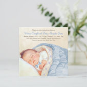  Baby Boy Shower Kaart (Staand voorkant)