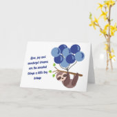 Baby Boy Shower-kaart Kaart (Gele Bloem)