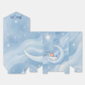 Baby Boy Shower Nodig Moonlight Stars Waterverf ui Bedankdoosjes (Ongevouwen)