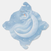 Baby Boy Shower Nodig Moonlight Stars Waterverf ui Bedankdoosjes (Ongevouwen)