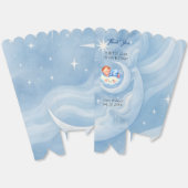 Baby Boy Shower Nodig Moonlight Stars Waterverf ui Bedankdoosjes (Ongevouwen)